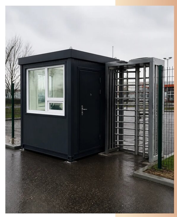 Посты охраны с турникетом в Барабинске по цене от 253925 р. | БытовкаПрофи-Ббн